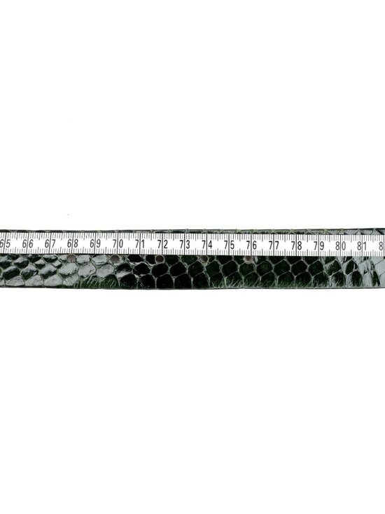 Oscar De La Renta Emerald Green 1 Inch Genuine Snakeskin Leather Belt Size S/M